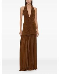 Christopher Esber - Orion Halterneck Ruched Gown - Lyst