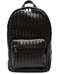 Bottega Veneta - Medium Intrecciato Leather Backpack - Lyst