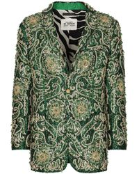 Dolce & Gabbana - Taormina-fit Embroidered Single-breasted Blazer - Lyst