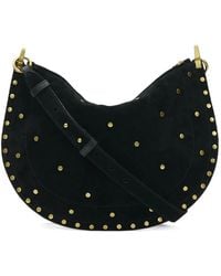 Isabel Marant - Oskan Soft Zip Suede Leather Bag - Lyst