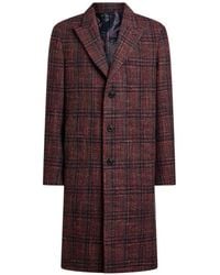 Etro - Wool And Cashmere Coat With Check Motif - Lyst