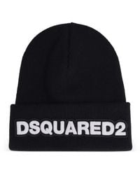 DSquared² - Berretto A Coste Con Logo - Lyst