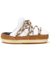 Moon Boot - Shearling Mule Slippers - Lyst