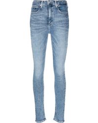 Calvin Klein - Logo-embroidered Skinny Jeans - Lyst