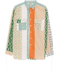 Midorikawa - Patchwork pocket shirt - Lyst
