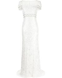 Jenny Packham - Jurk Verfraaid Met Pailletten - Lyst