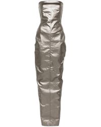 Rick Owens - Lido Corset Coated Denim Gown - Lyst