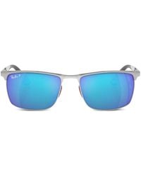 Ray-Ban - Chromance Logo-Plaque Sunglasses - Lyst