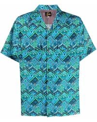 Needles - Abstract-Print Short-Sleeved Shirt - Lyst