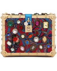 Dolce & Gabbana - Jacquard Dolce Box Top-Handle Bag - Lyst