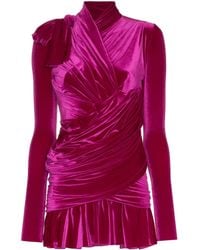 Balenciaga - Minikleid in Wickeloptik - Lyst