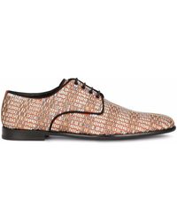 Dolce & Gabbana - Zapatos derby con apliques de strass - Lyst