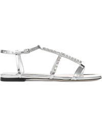 Jimmy Choo - Gwyn Flat Sandals - Lyst