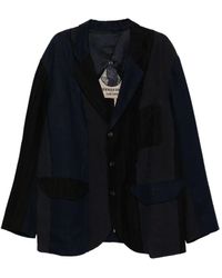 Ziggy Chen - Blazer Con Design Patchwork - Lyst