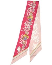 Elizabetta - Sabrina Floral-Print Silk Scarf - Lyst
