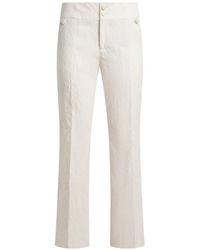 Etro - Jacquard Straight-Leg Trousers - Lyst