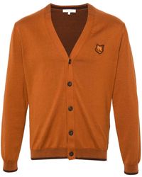 Maison Kitsuné - Logo-Patch Cotton Cardigan - Lyst