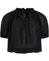 Patou - Lace-Detail Blouse - Lyst