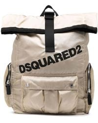 DSquared² - Mochila con logo estampado y hebillas - Lyst