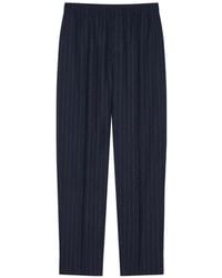 Givenchy - Couture Seam Striped Wool Trousers - Lyst