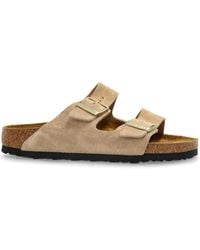 Birkenstock - Two-Strap Suede Arizona Sandals - Lyst