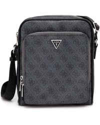 Guess - Monogram-Pattern Messenger Bag - Lyst