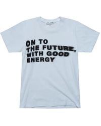 Comme des Garçons - Slogan-Print Cotton T-Shirt - Lyst