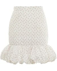 Pushbutton - Floral-Print Bubble-Hem Skirt - Lyst