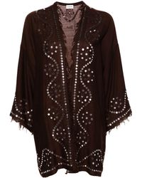 P.A.R.O.S.H. - Sequin-embellished Cashmere Kimono - Lyst