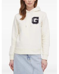 GANT - Felpa Con Logo E Cappuccio - Lyst