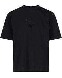 C.P. Company - Camiseta con logo bordado - Lyst