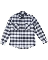 HTC - Check-Pattern Logo-Print Shirt - Lyst