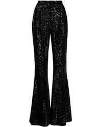 Elie Saab - Sequinned Flared Trousers - Lyst