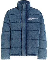 Karl Lagerfeld - デニム パデッドジャケット - Lyst