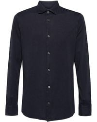Fedeli - Piqué Cotton Shirt - Lyst