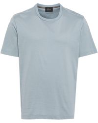Brioni - T-shirt Met Geborduurd Logo - Lyst