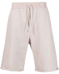 Saint Laurent - Drawstring-waistband Cotton Track Shorts - Lyst
