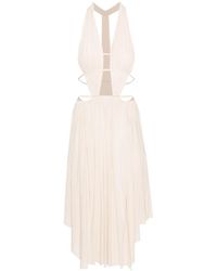 Philosophy Di Lorenzo Serafini - Cut-Out Draped Midi Dress - Lyst