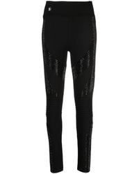 Philipp Plein - Rhinestone-Embellished High-Waisted Leggings - Lyst