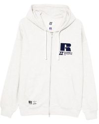 Izzue - X Russell Athletic Hoodie Mit Logo-Stickerei - Lyst