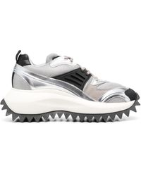 Vic Matié - Panelled Metallic-finish Chunky Sneakers - Lyst