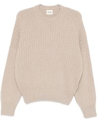 KHAITE - Geribbelde Sweater - Lyst