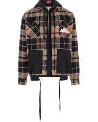 APRÈS SURF - Checked Hooded Jacket - Lyst