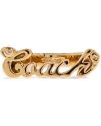 COACH - Ring Mit Logo - Lyst