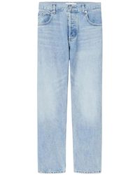 Nili Lotan - Washed Straight-Leg Jeans - Lyst