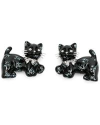 YVMIN - Floral-Print Cat-Shaped Hair Clips - Lyst