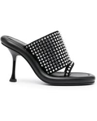 JW Anderson - Bumper-Tube Leren Muiltjes - Lyst