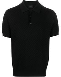 Brioni - Waffle-Knit Polo Shirt - Lyst