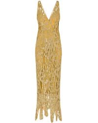 Moschino - Sequin-Embellished Sleeveless Maxi Dress - Lyst