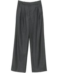 Loulou de Saison - Pleated Wide-Leg Trousers - Lyst